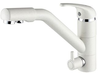 Смеситель для кухни Paulmark Hessen He213017-331 белый